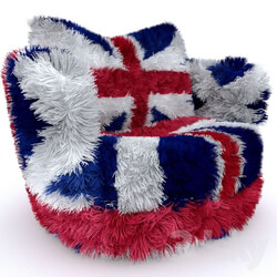 Arm chair - armchair British flag 