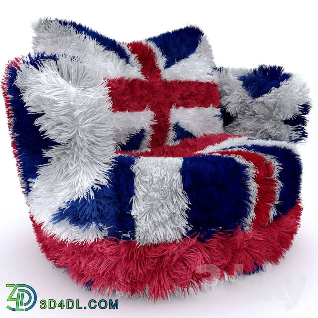 Arm chair - armchair British flag