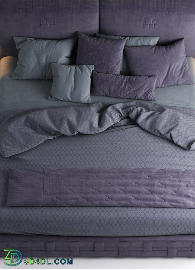 Bed - Bed rugiano braid bed