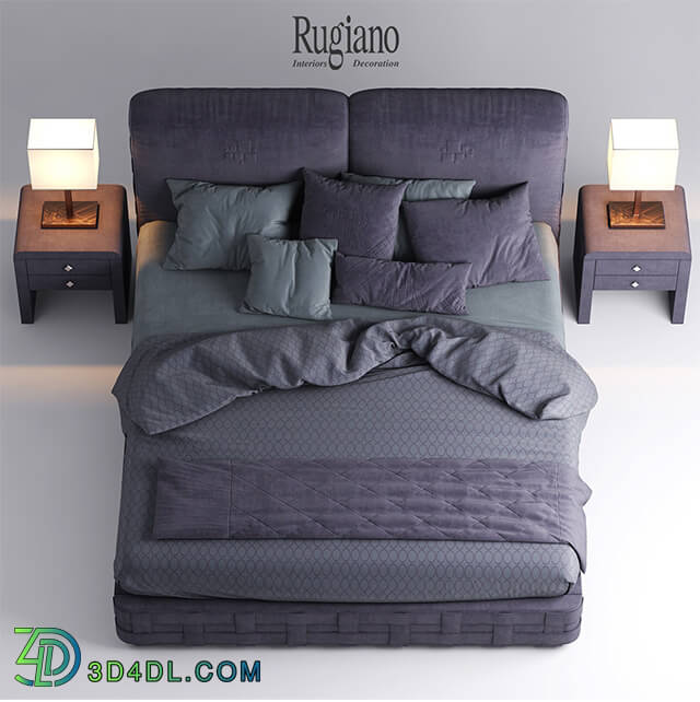 Bed - Bed rugiano braid bed