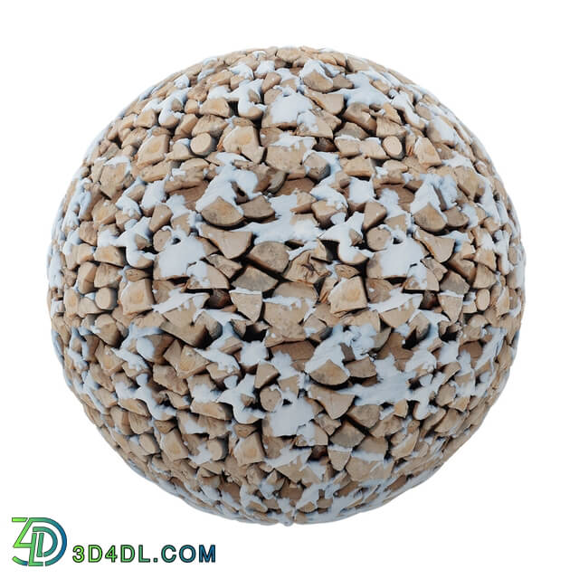 CGaxis-Textures Snow-Volume-12 firewood with snow (01)