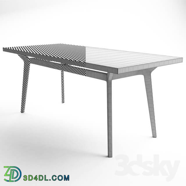 Table _ Chair - Table set_ Boras table_ Marble chair
