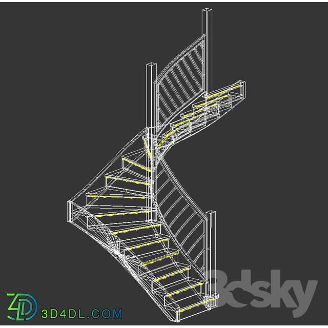 Staircase - Wooden front staircase