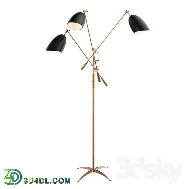 Floor lamp - SOMMERARD TRIPLE ARM FLOOR LAMP