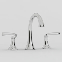 Faucet - Brenna 8 in. Widespread 2-Handle Mid-Arc Bathroom Faucet 