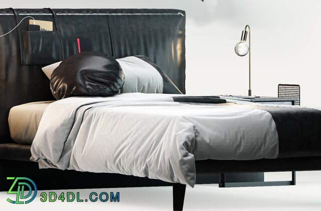 Bed - Cilek Dark Metal Bed