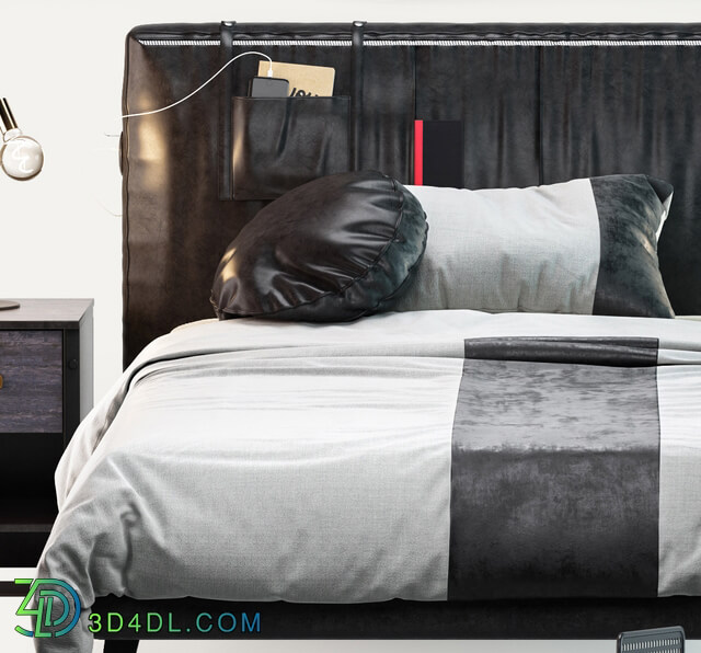 Bed - Cilek Dark Metal Bed