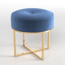 Other soft seating - Safavieh Velvet Upholstered Ottoman 