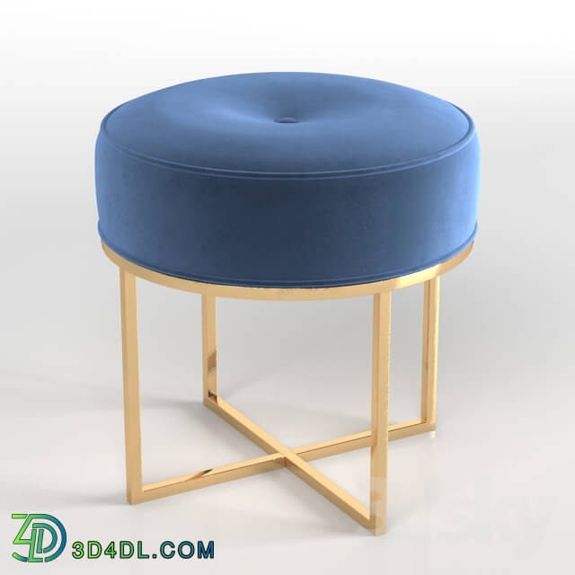 Other soft seating - Safavieh Velvet Upholstered Ottoman