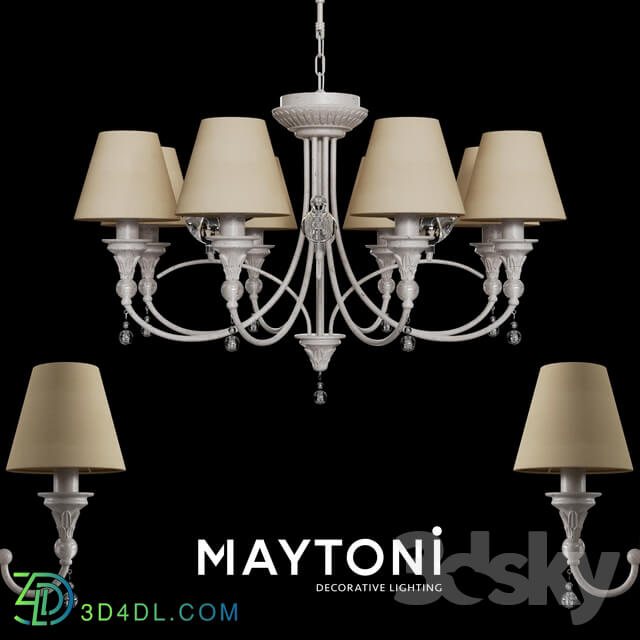 Ceiling light - Chandelier Maytoni Torino ARM139-08-W