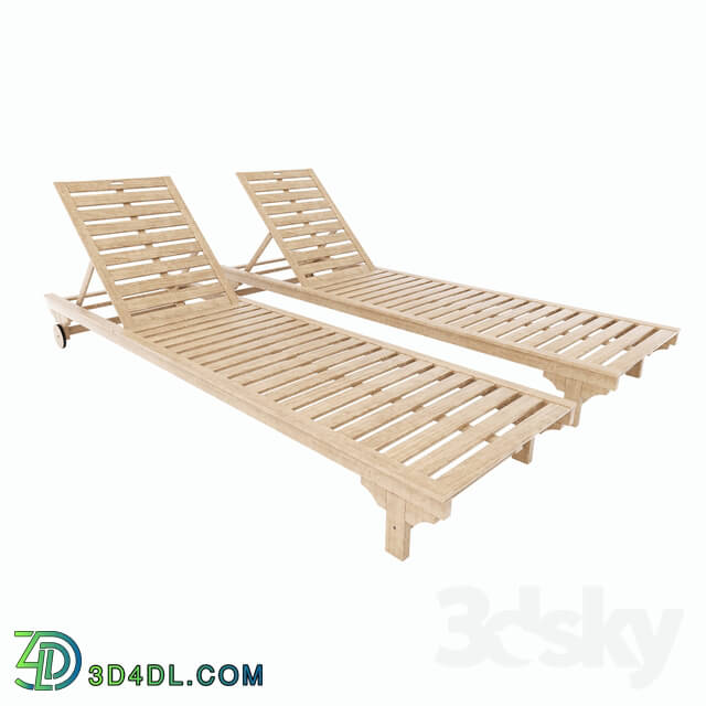 Other - Wood deck chair - Tumbona de madera PORTO Leroy Merlin