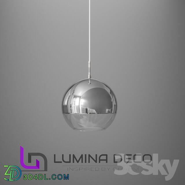 Ceiling light - _OM_ Pendant lamp Lumina Deco Veroni D20 chrome