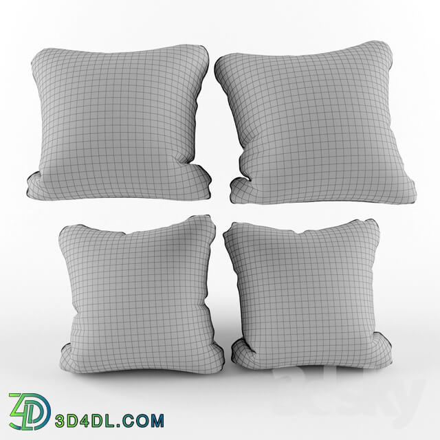 Pillows - pillow set beige flowers