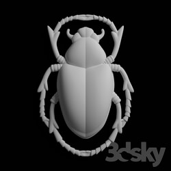 Decorative plaster - scarab beetle 