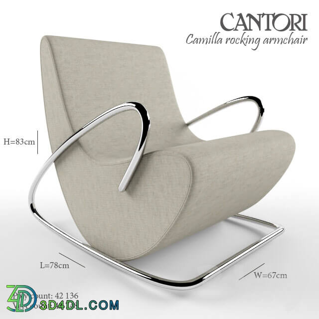 Arm chair - Cantori Camilla rocking armchair