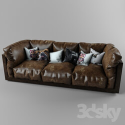 Sofa - Leather sofa 