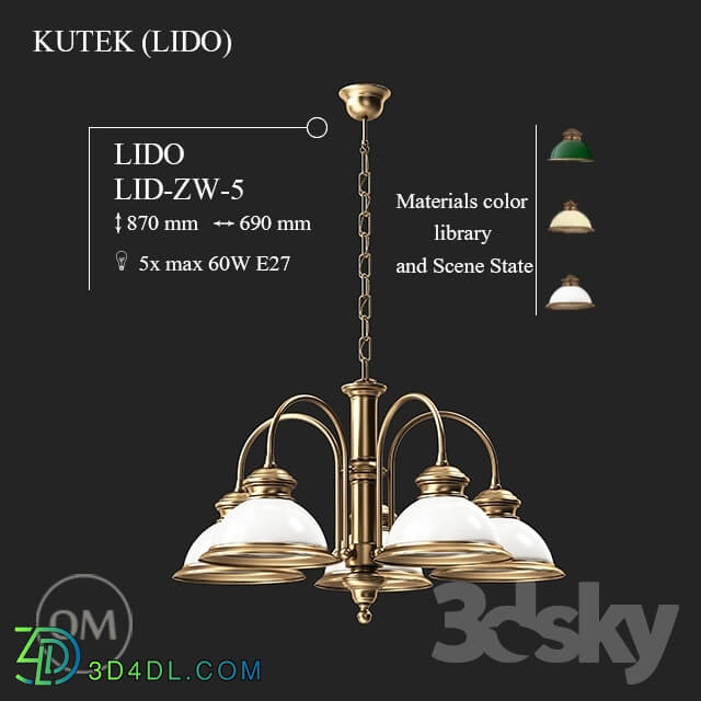 Ceiling light - KUTEK _LIDO_ LID-ZW-5