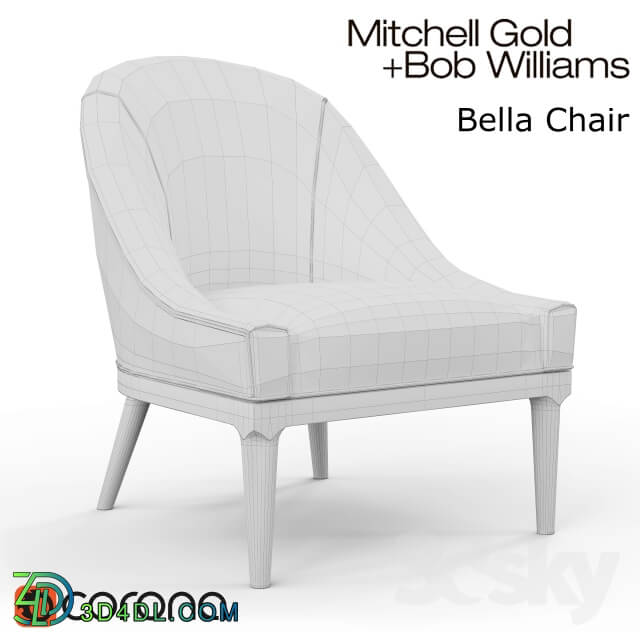 Arm chair - BELLA CHAIR by Mitchell Gold and Bob Williams