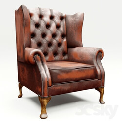 Arm chair - chesterfield Queen Anne 