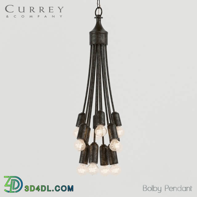 Ceiling light - Chandelier Currey_Company Bolby Pendant