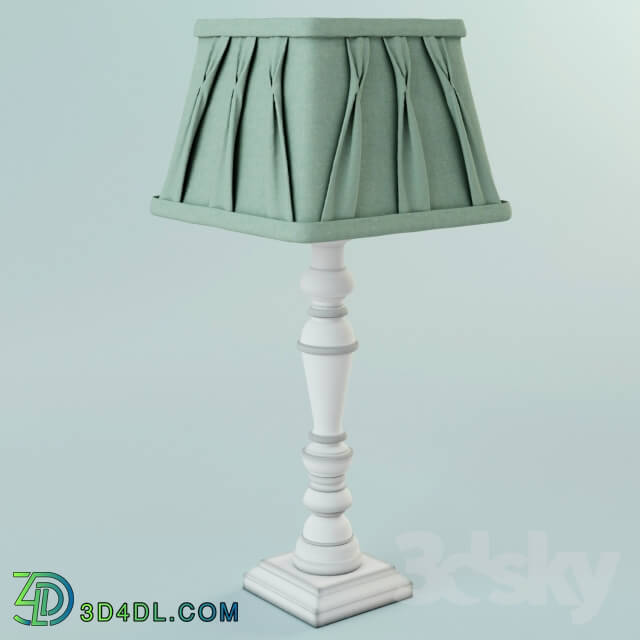 Table lamp - Tate Cream Wooden Lamp