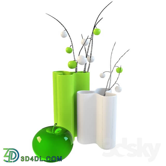 Vase - flower set