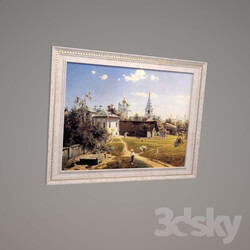 Frame - painting _quot_Moscow Yard_quot_ Vasily Polenov 