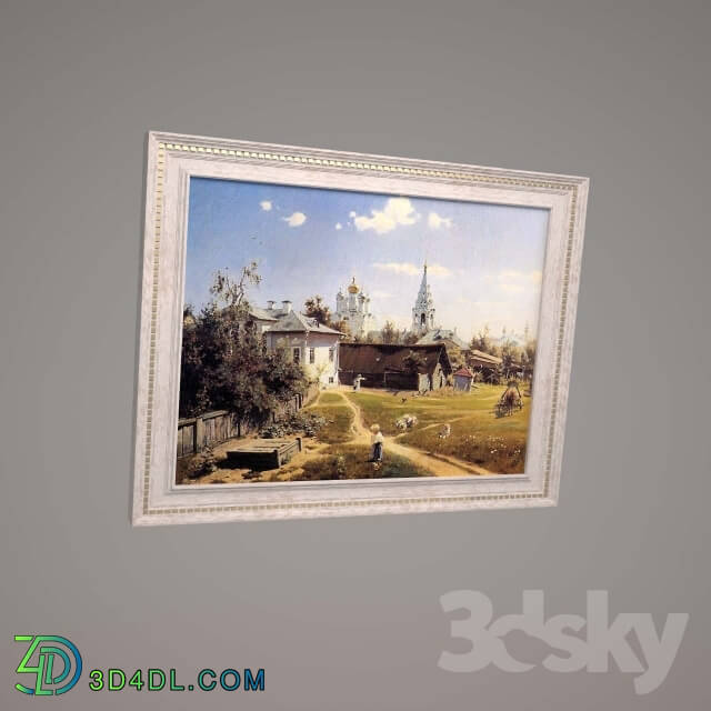 Frame - painting _quot_Moscow Yard_quot_ Vasily Polenov