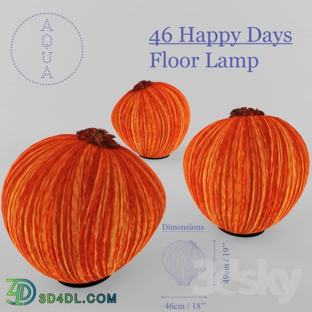 Floor lamp - Aqua Creations Happy Days Floor Lamp