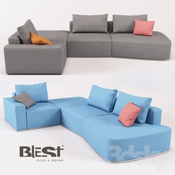 Sofa - OM Blank modular BL_101 in the configuration BMR _ 1TM-K-1TMX _ TTML from the manufacturer Blest TM 