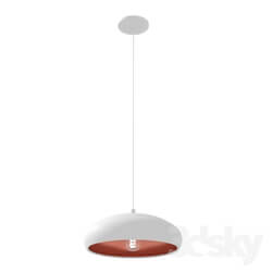 Ceiling light - 94606 Suspension MOGANO 1_ 1х60W _E27__ Ø400_ steel_ white_ copper 