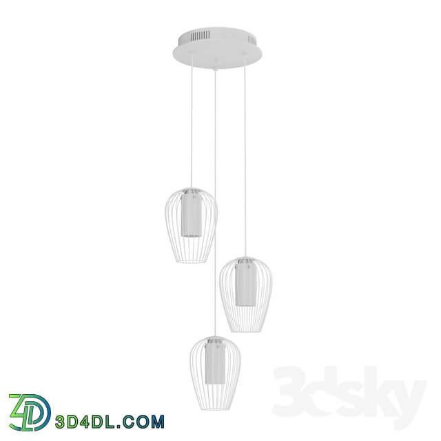 Ceiling light - 94341 LED suspension VENCINO_ Ø380_ 3x6W _LED__ steel_ white