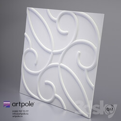 3D panel - 3d plaster panel Zafira from Artpole 