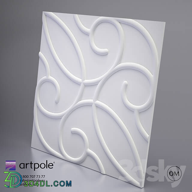 3D panel - 3d plaster panel Zafira from Artpole