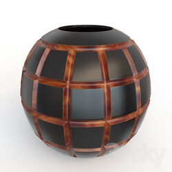 Vase - A wooden vase made of mango 