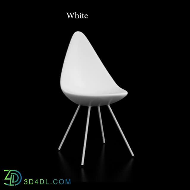 Chair - Fritz Hansen Drop Chair Free Model