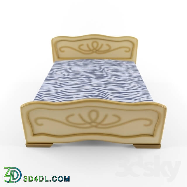 Bed - Double bed yellow