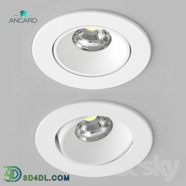 Spot light - Rotary recessed recessed lighting fixture from Ancard
