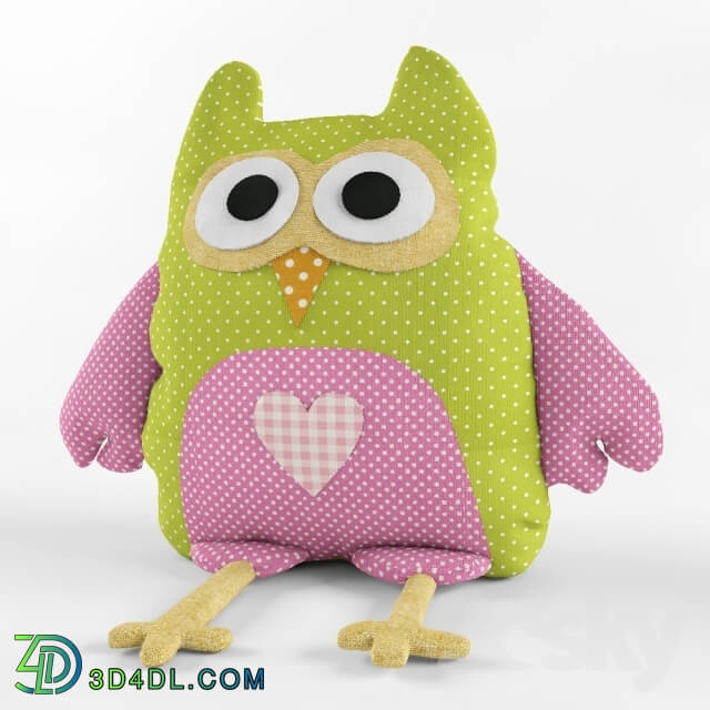 Toy - Textile owl toy