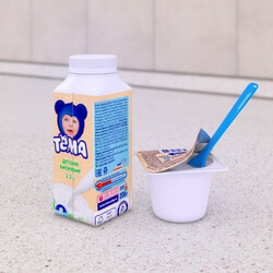 Food and drinks - Tema cottage cheese_ yogurt 