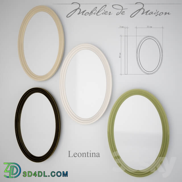 Mirror - Mobilier de Maison_ zrkalo oval series Leontina