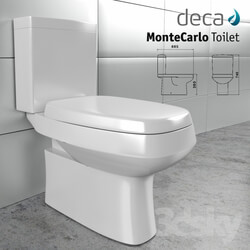Toilet and Bidet - Deca - MonteCarlo Toilet 