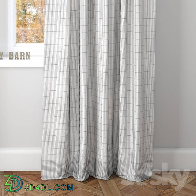 Curtain - BELGIAN FLAX LINEN SHEER DRAPE-Pottery Barn