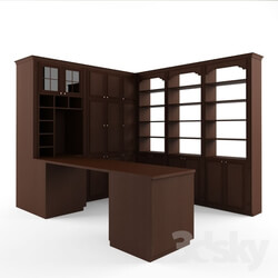 Wardrobe _ Display cabinets - Wardrobe and desk for the office Stylish kitchen 