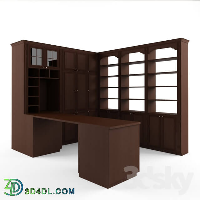 Wardrobe _ Display cabinets - Wardrobe and desk for the office Stylish kitchen