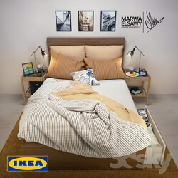 Bed - IKEA MALM Bed 