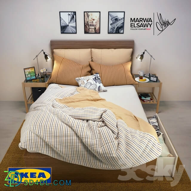 Bed - IKEA MALM Bed