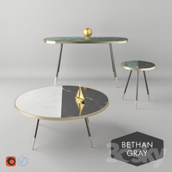 Table - Collection tables Bethan gray Band coffee table 