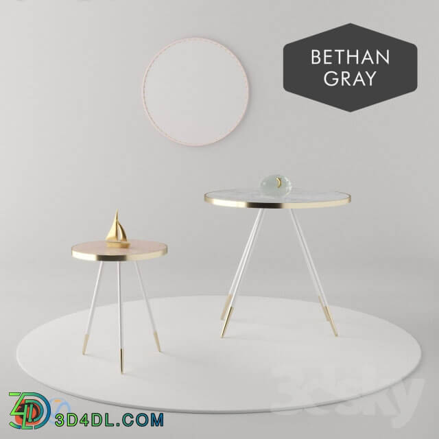 Table - Collection tables Bethan gray Band coffee table