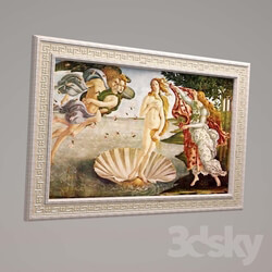 Frame - painting _quot_Birth of Venus_quot_ by Sandro Botticelli 